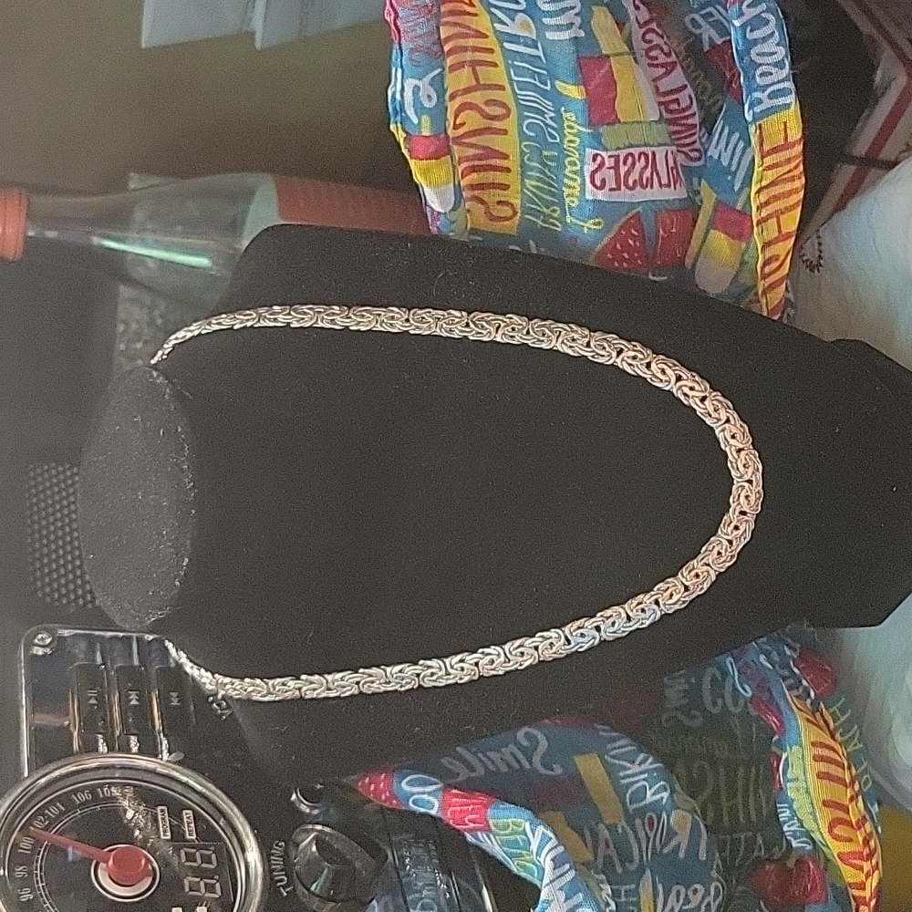 Turkey Silver Woven Necklace